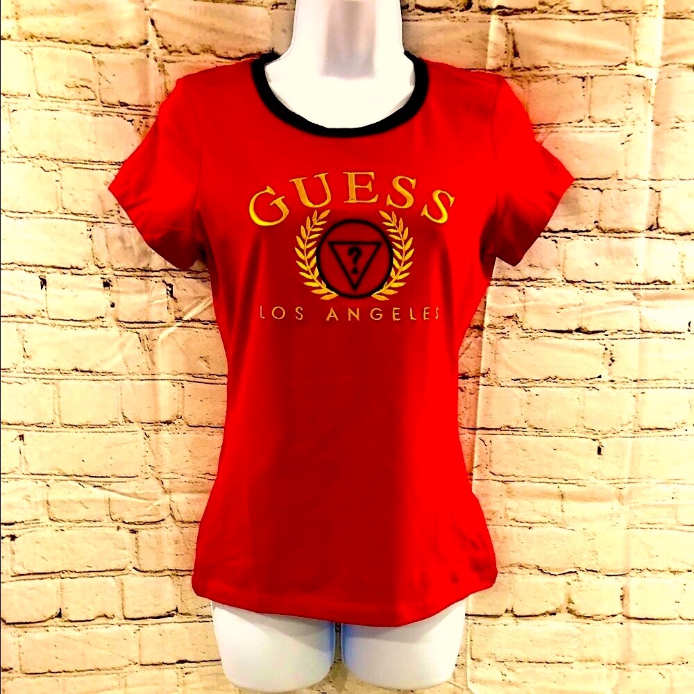 ♦️1 Left♦️Guess Los Angeles Women’s Embroidered T / Measurements are in Pics - Picture 6 of 12
